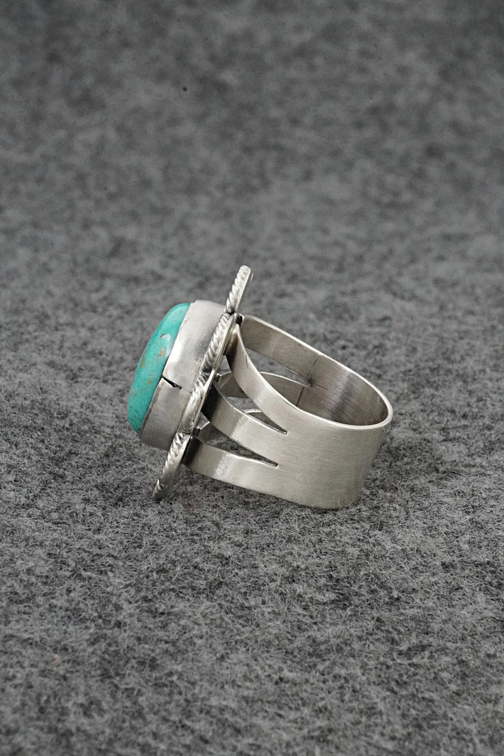 Turquoise & Sterling Silver Ring - Darrin Livingston - Size 7