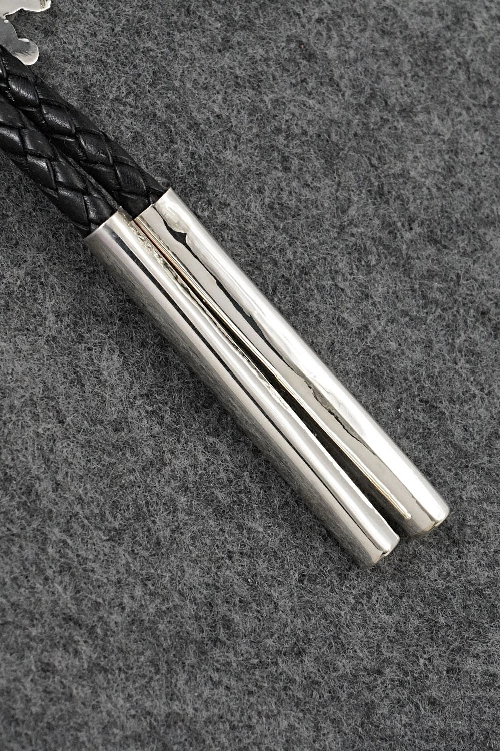 Multi-Stone & Sterling Silver Inlay Bolo Tie - April Unkestine