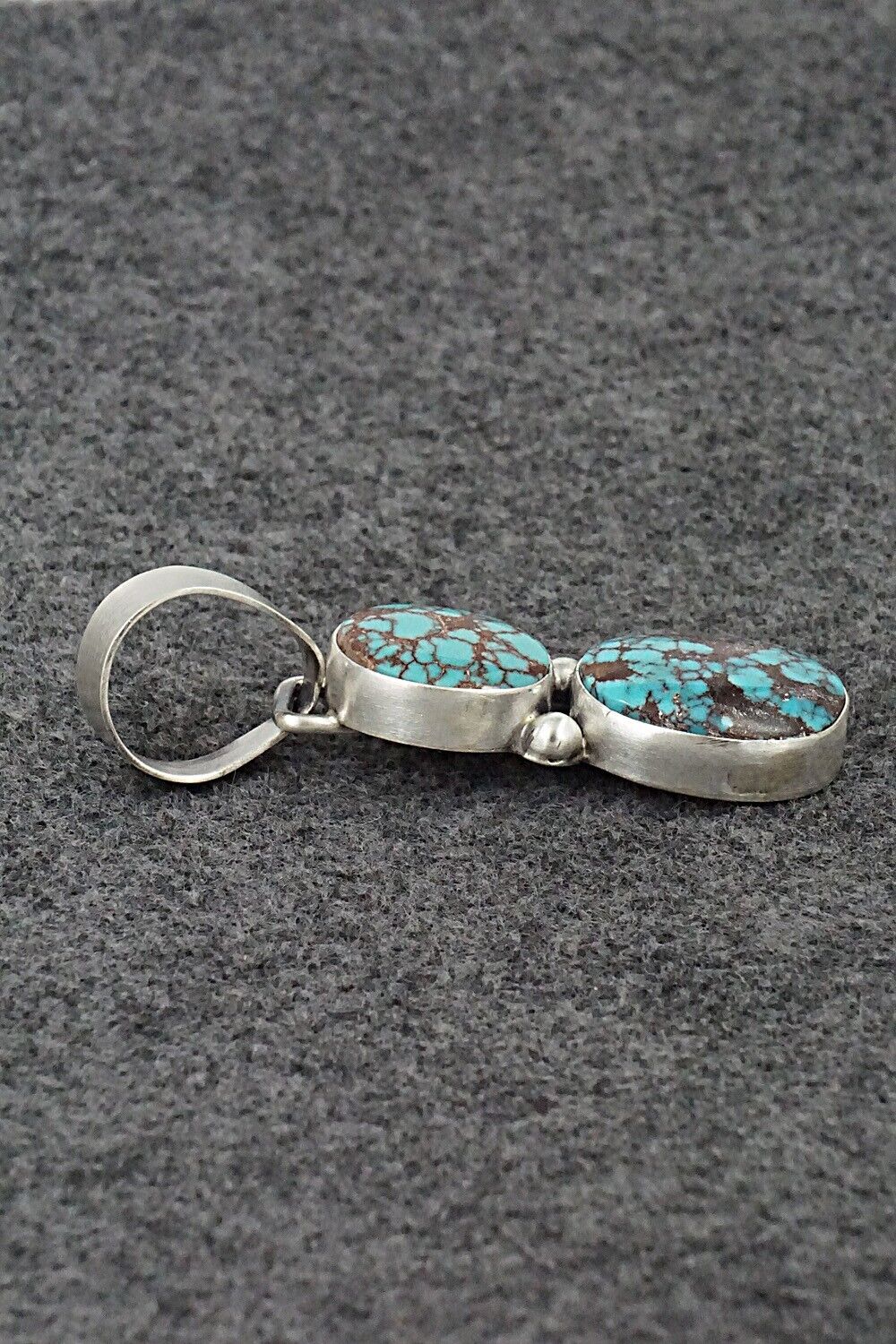 Turquoise & Sterling Silver Pendant - Bobby Johnson