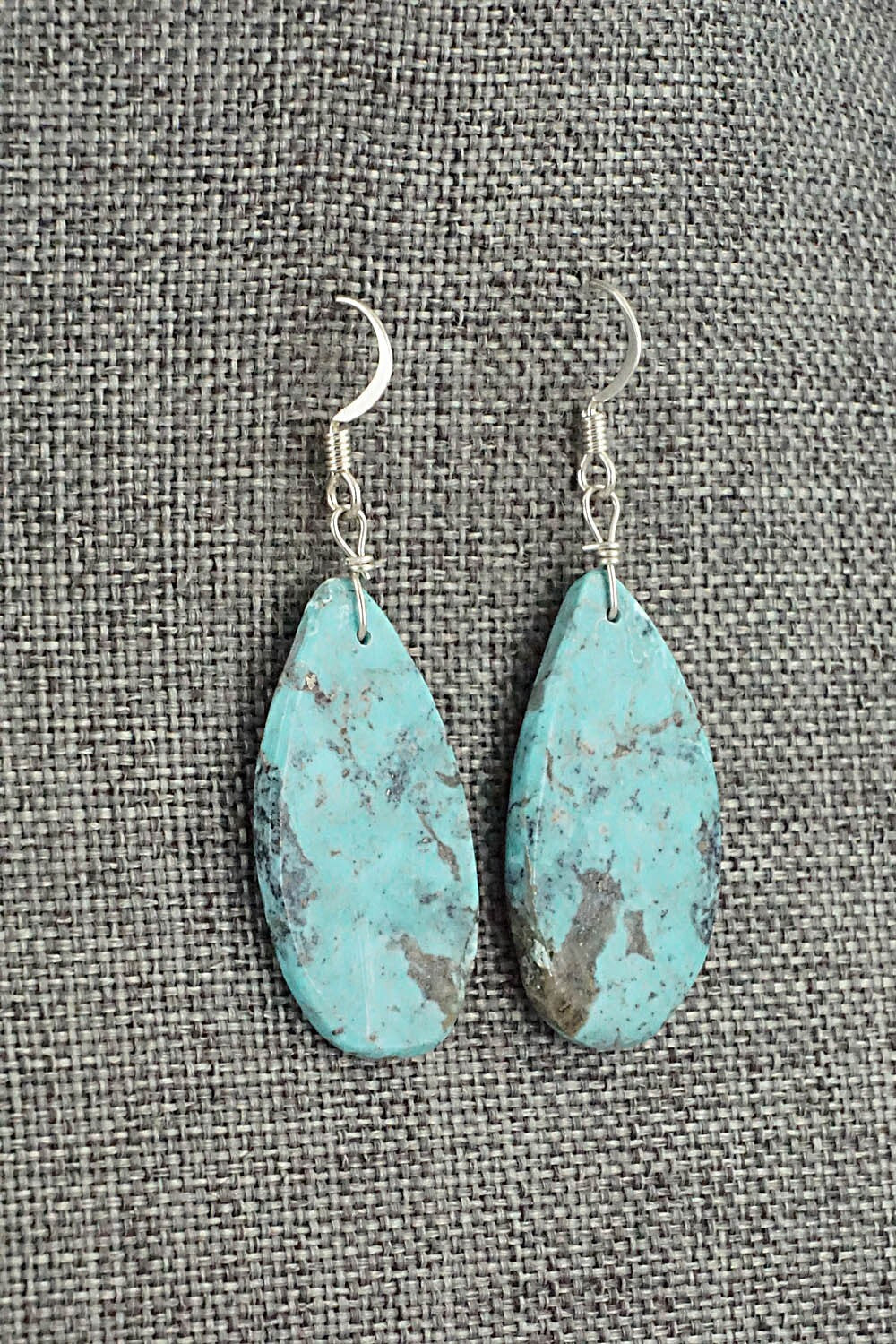 Turquoise & Sterling Silver Earrings - Joe Garcia