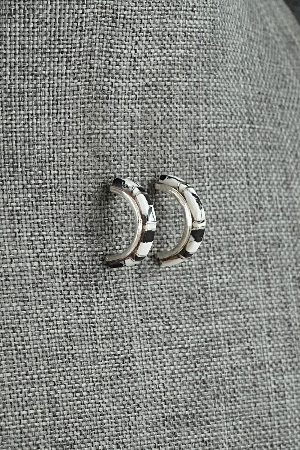 White Buffalo & Sterling Silver Earrings - Terrance Panteah