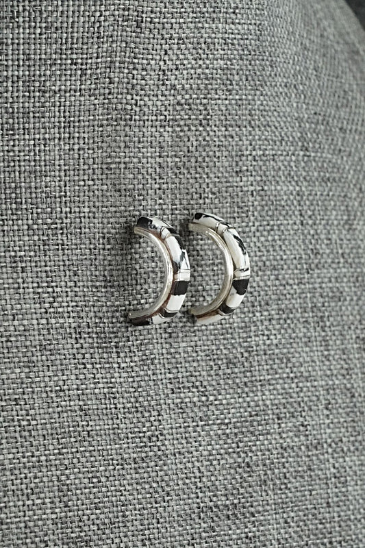 White Buffalo & Sterling Silver Earrings - Terrance Panteah