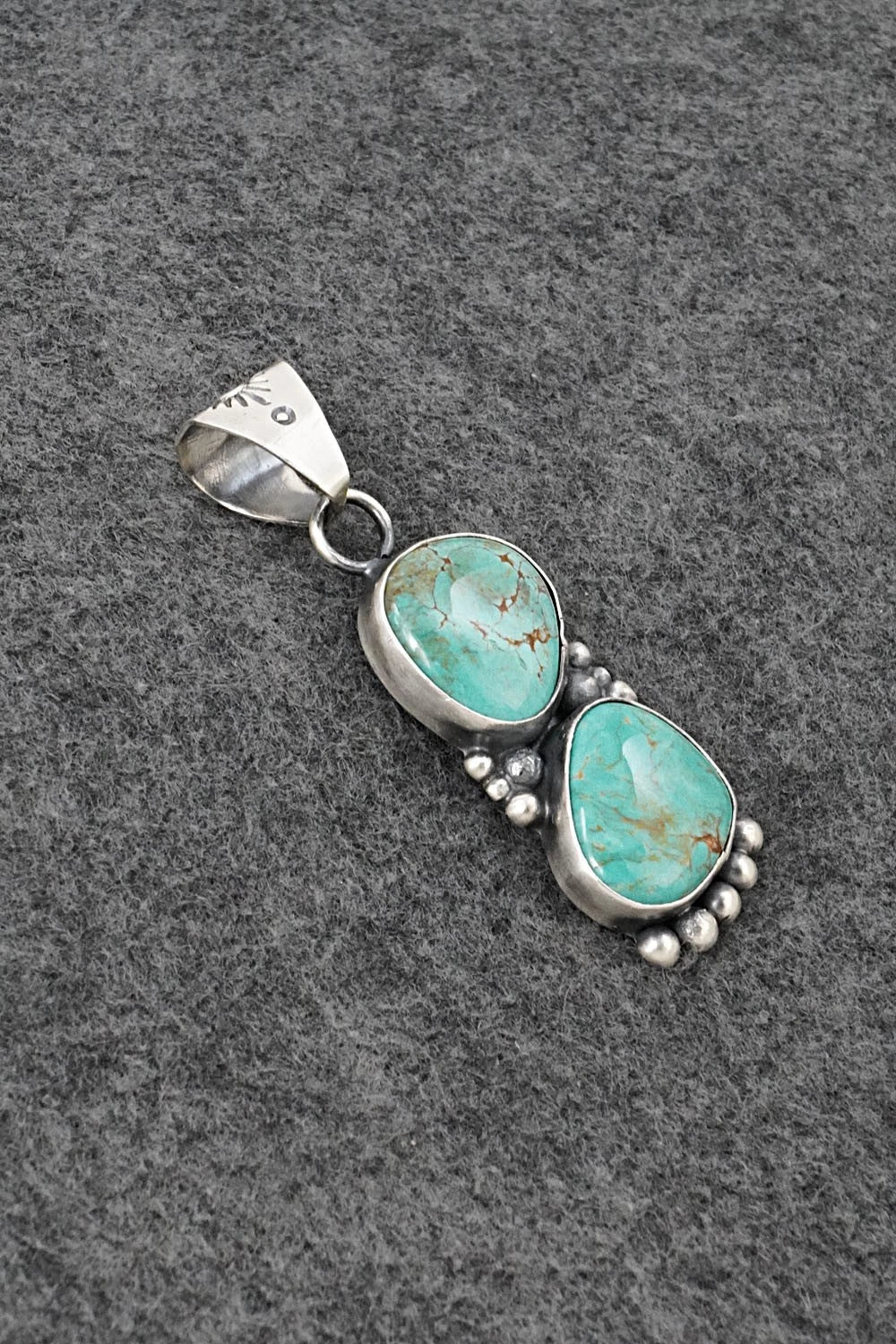Turquoise & Sterling Silver Pendant - Antwone Brown