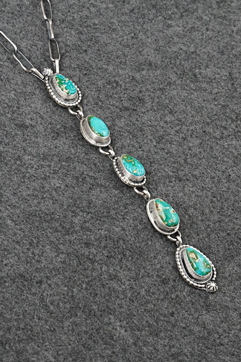Turquoise & Sterling Silver Necklace - Bobby Johnson
