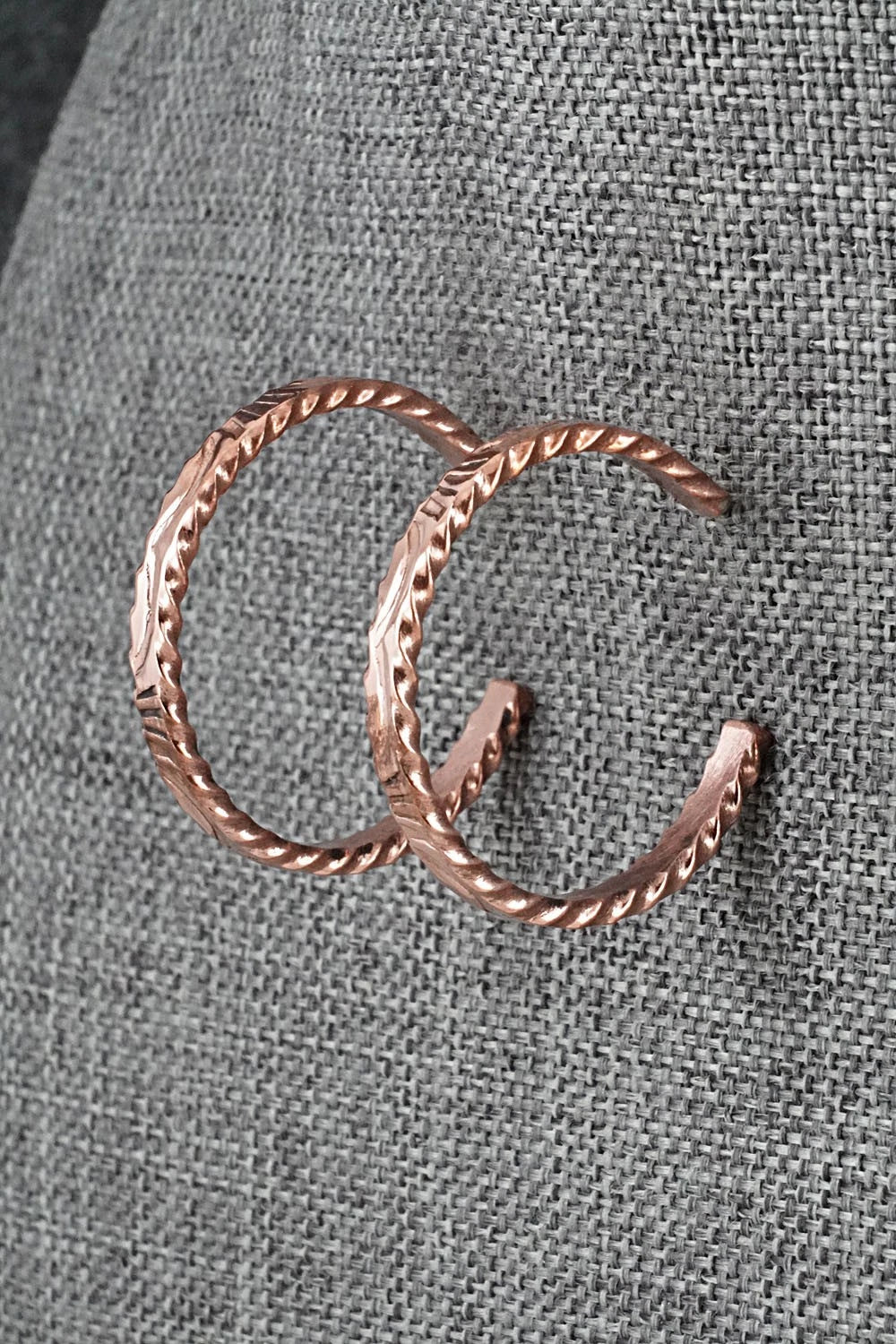 Copper Hoop Earrings - Elaine Tahe