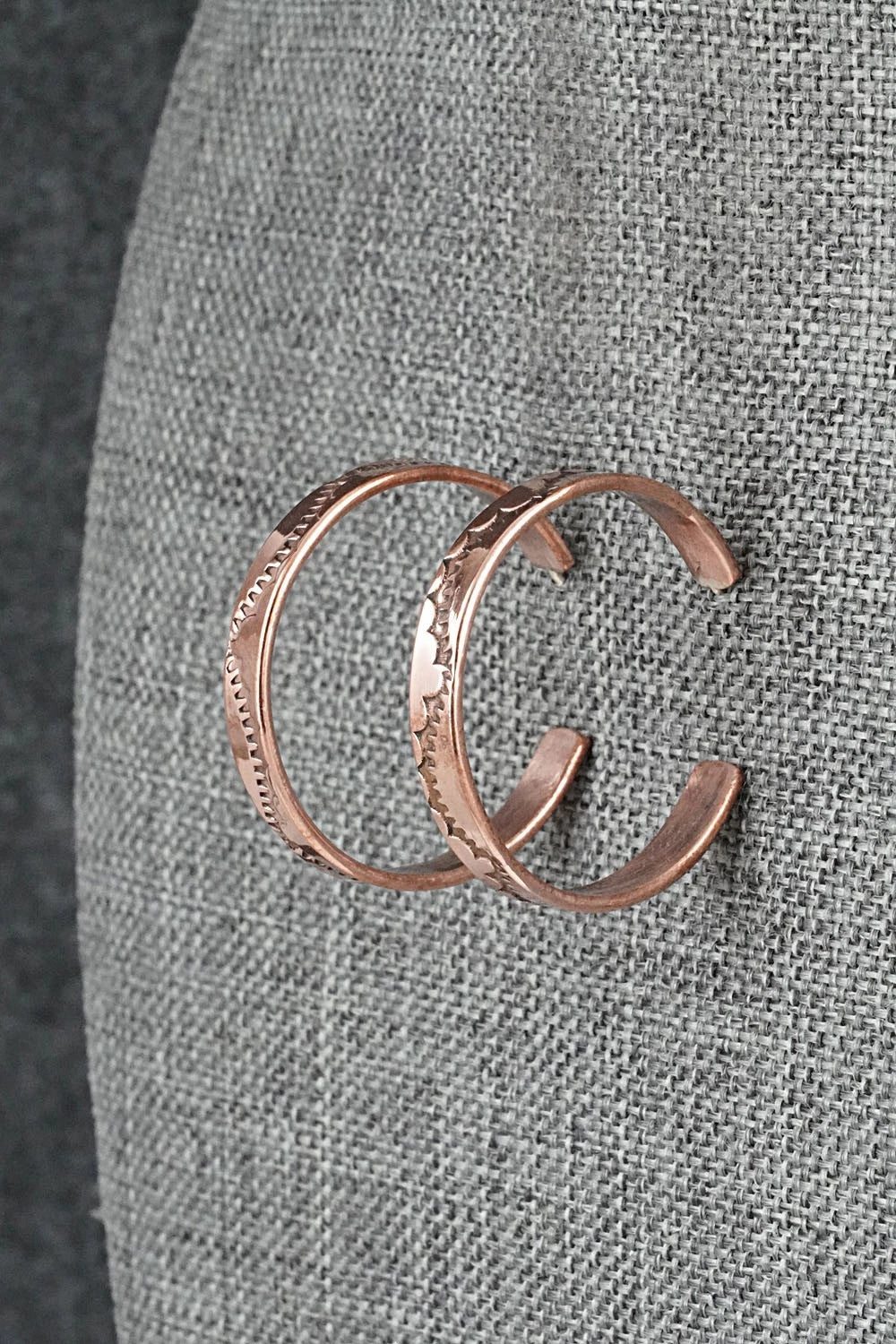Copper Hoop Earrings - Elaine Tahe