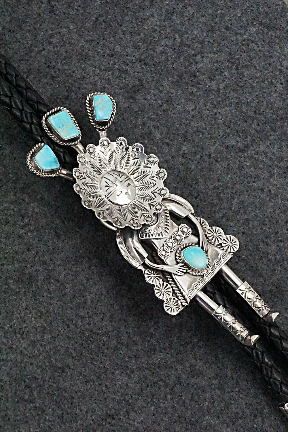 Turquoise & Sterling Silver Bolo Tie - Garrett Hale