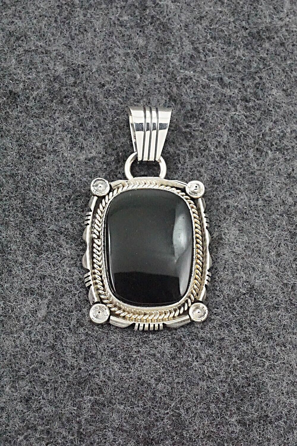 Onyx & Sterling Silver Pendant - Sharon McCarthy