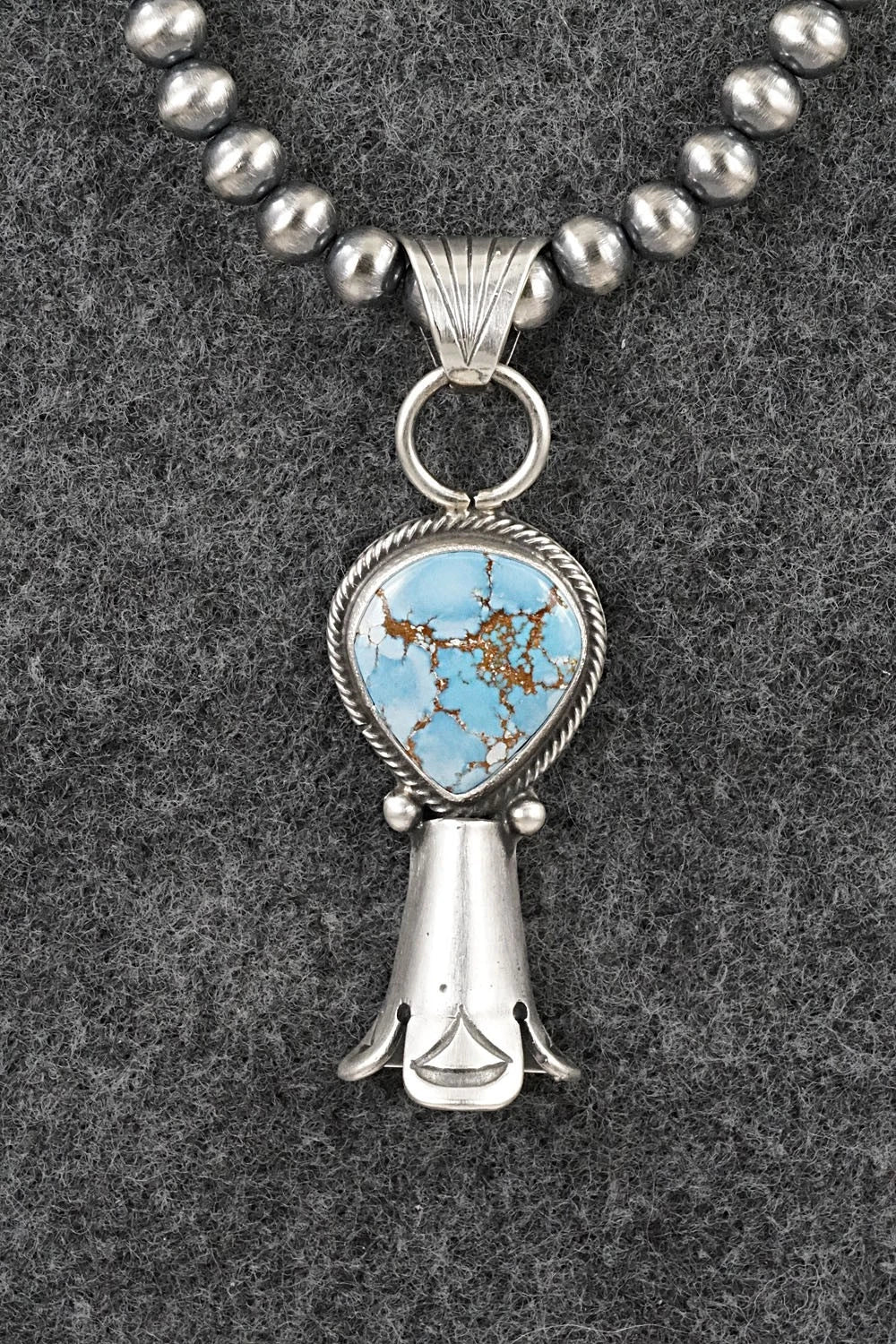 Turquoise & Sterling Silver Necklace - Sharon McCarthy