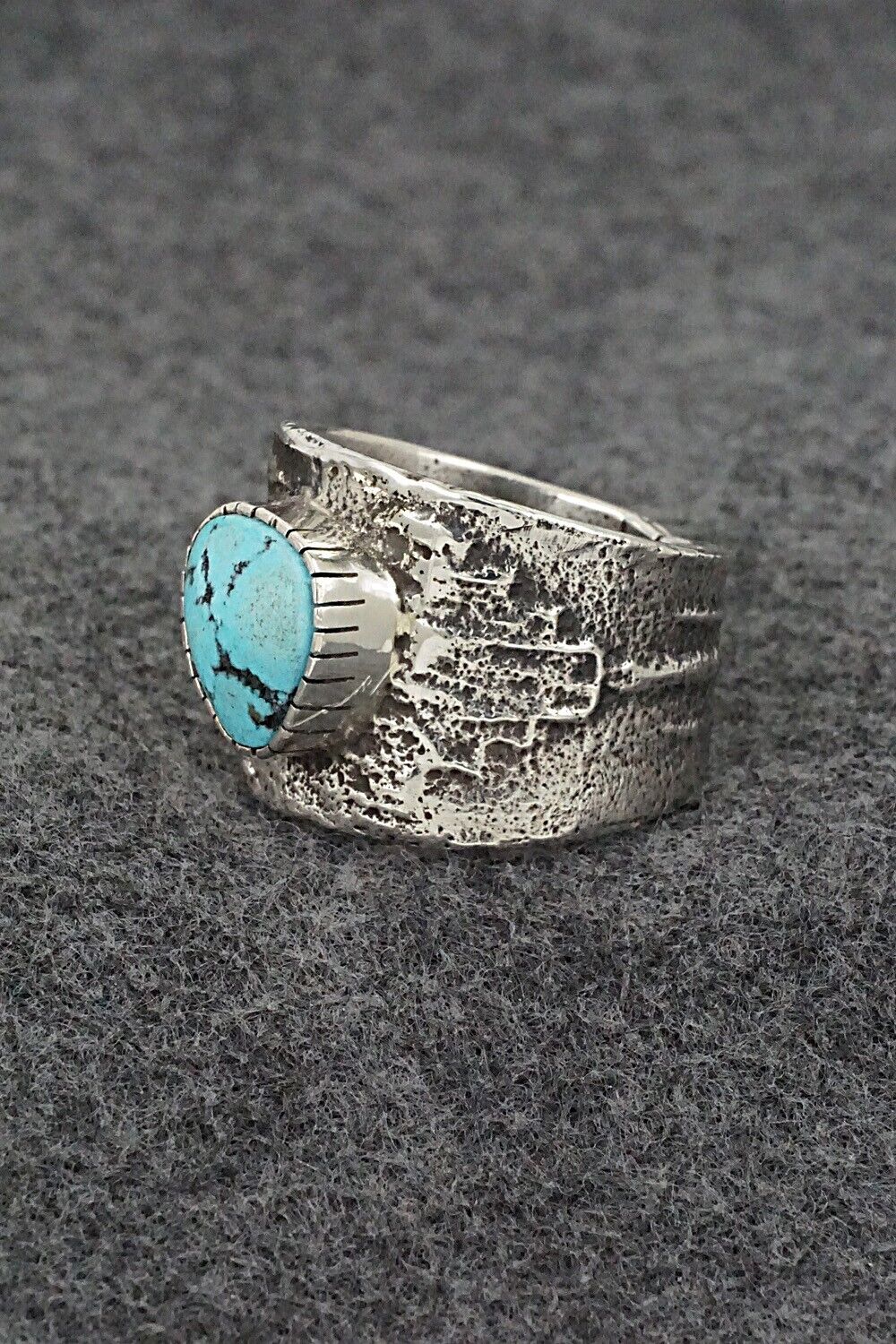 Turquoise & Sterling Silver Ring - Cody Begay - Size 12