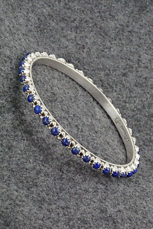 Lapis & Sterling Silver Bangle - Gaynell Parker