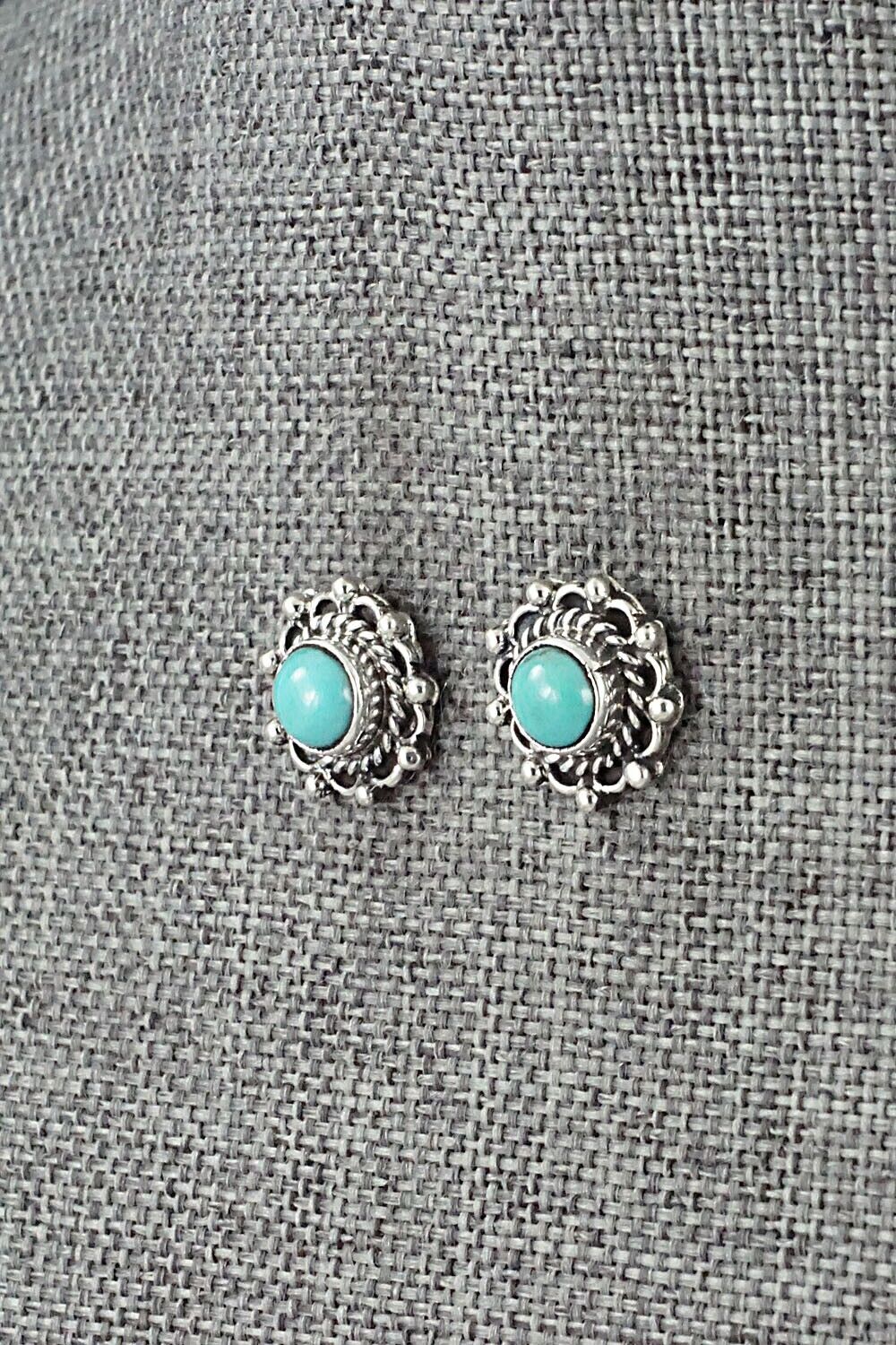 Turquoise & Sterling Silver Earrings - Emery Spencer