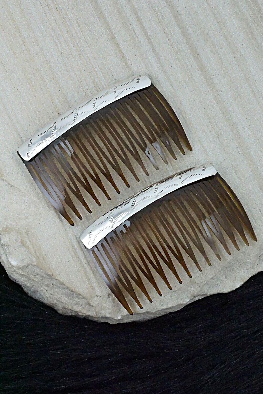 Sterling Silver Hair Combs - Randall Dalgai