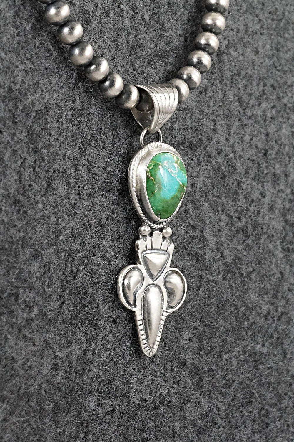 Turquoise & Sterling Silver Necklace - Gary Shorty
