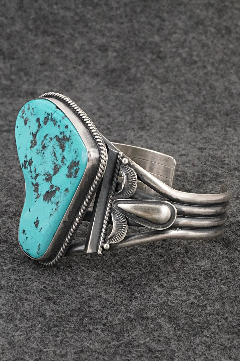 Turquoise & Sterling Silver Squash Blossom Set - Derrick Gordon