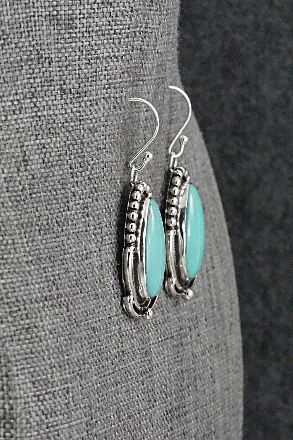 Turquoise & Sterling Silver Earrings - Mark Yazzie