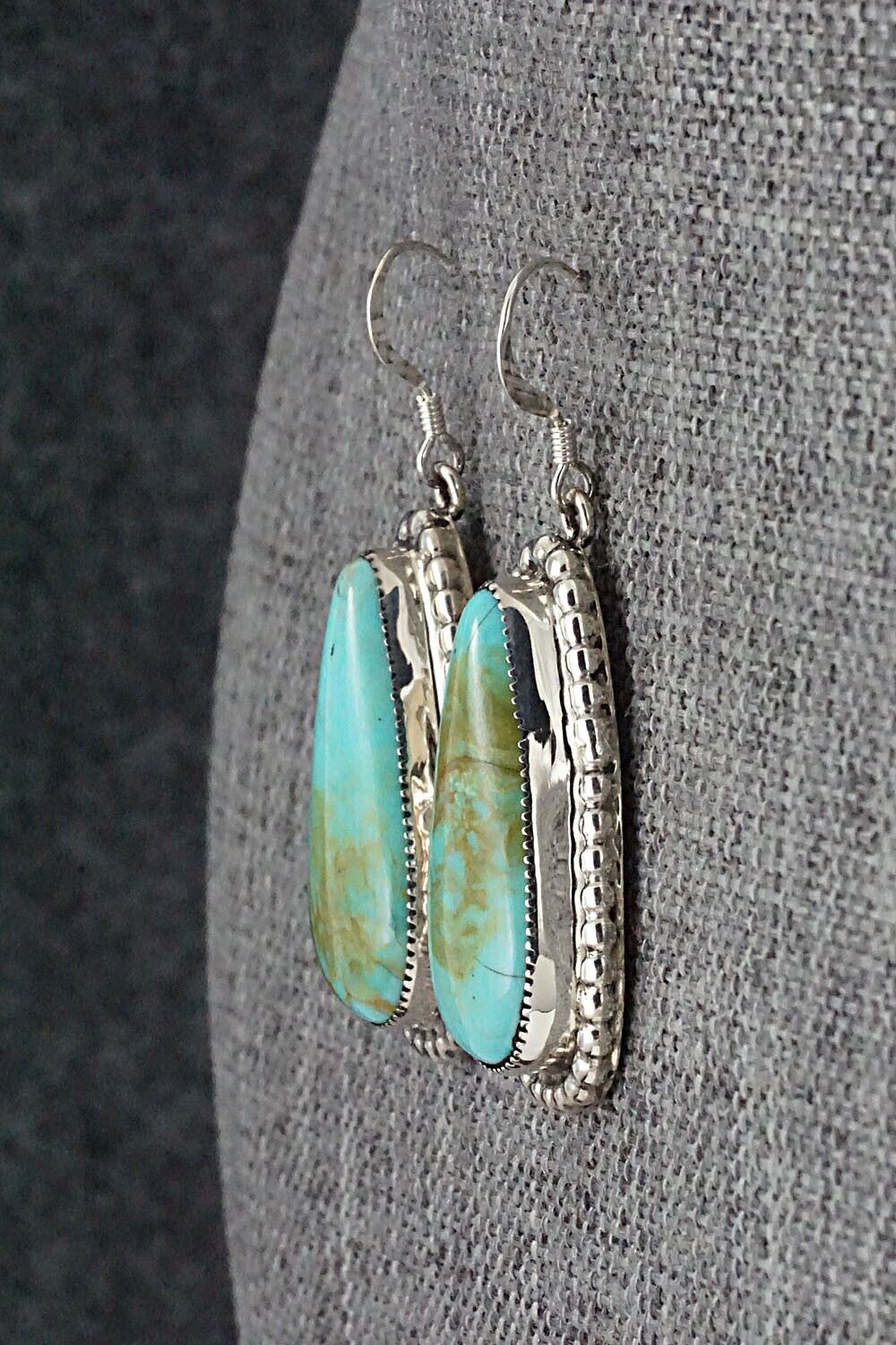Turquoise & Sterling Silver Earrings - T. Skeets