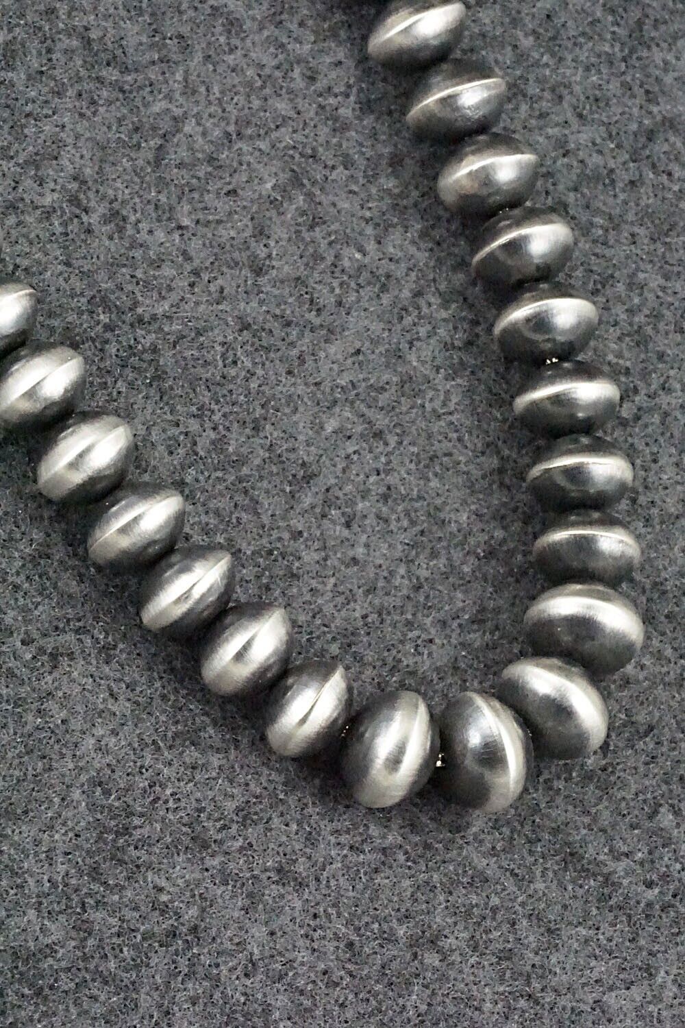 Sterling Silver Navajo Pearl Necklace 22" - Presley Haley