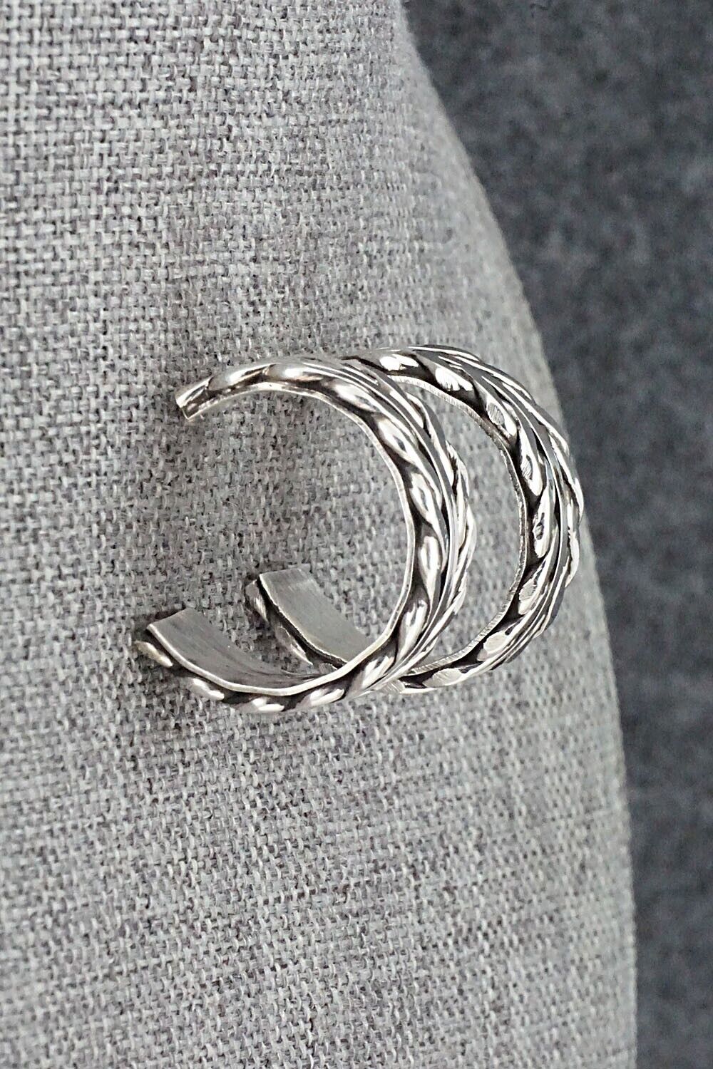 Sterling Silver Hoop Earrings - Tom Hawk