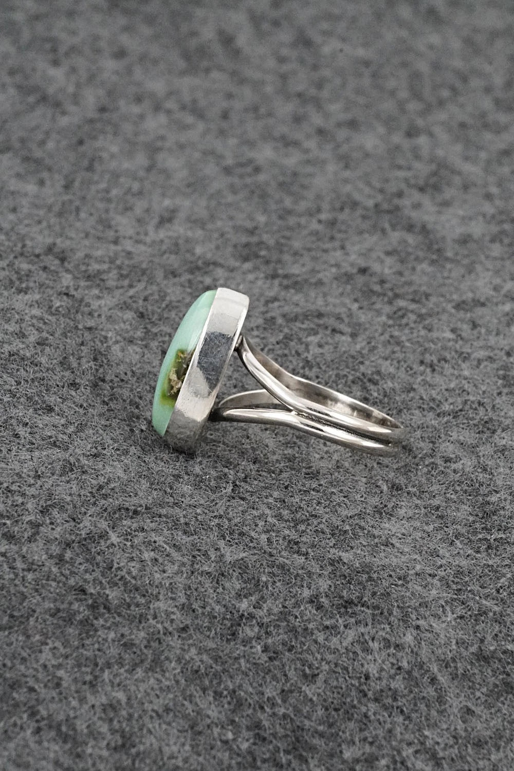 Turquoise & Sterling Silver Ring - Rosemary Saunders - Size 7
