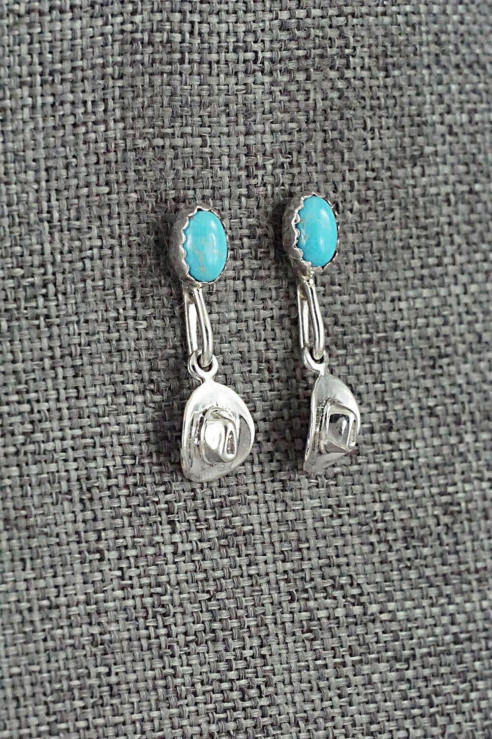 Turquoise & Sterling Silver Earrings - Sharon McCarthy
