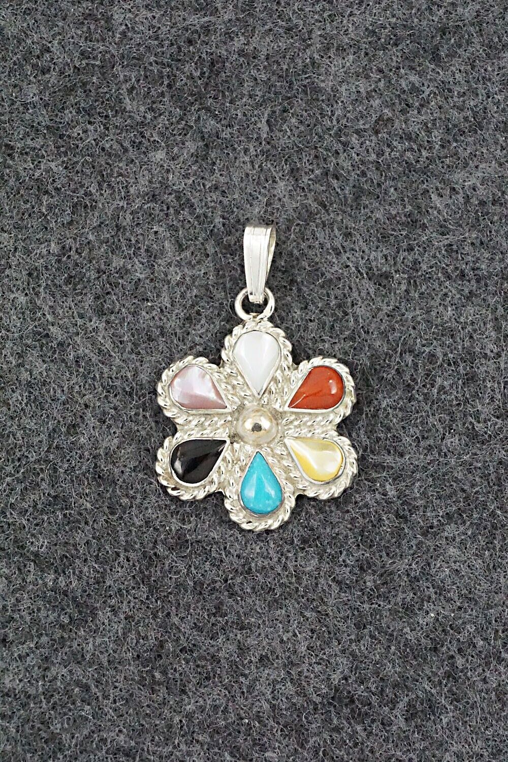 Multi-Stone & Sterling Silver Pendant - Gina Dosedo