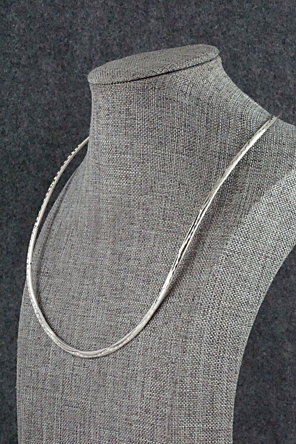 Sterling Silver Choker Necklace - Elaine Tahe