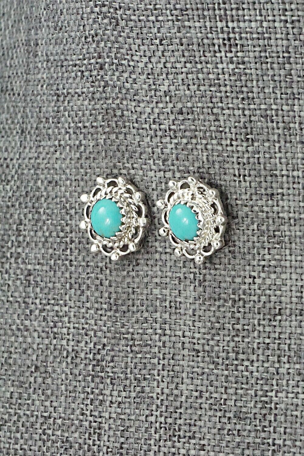 Turquoise & Sterling Silver Earrings - Harris Largo