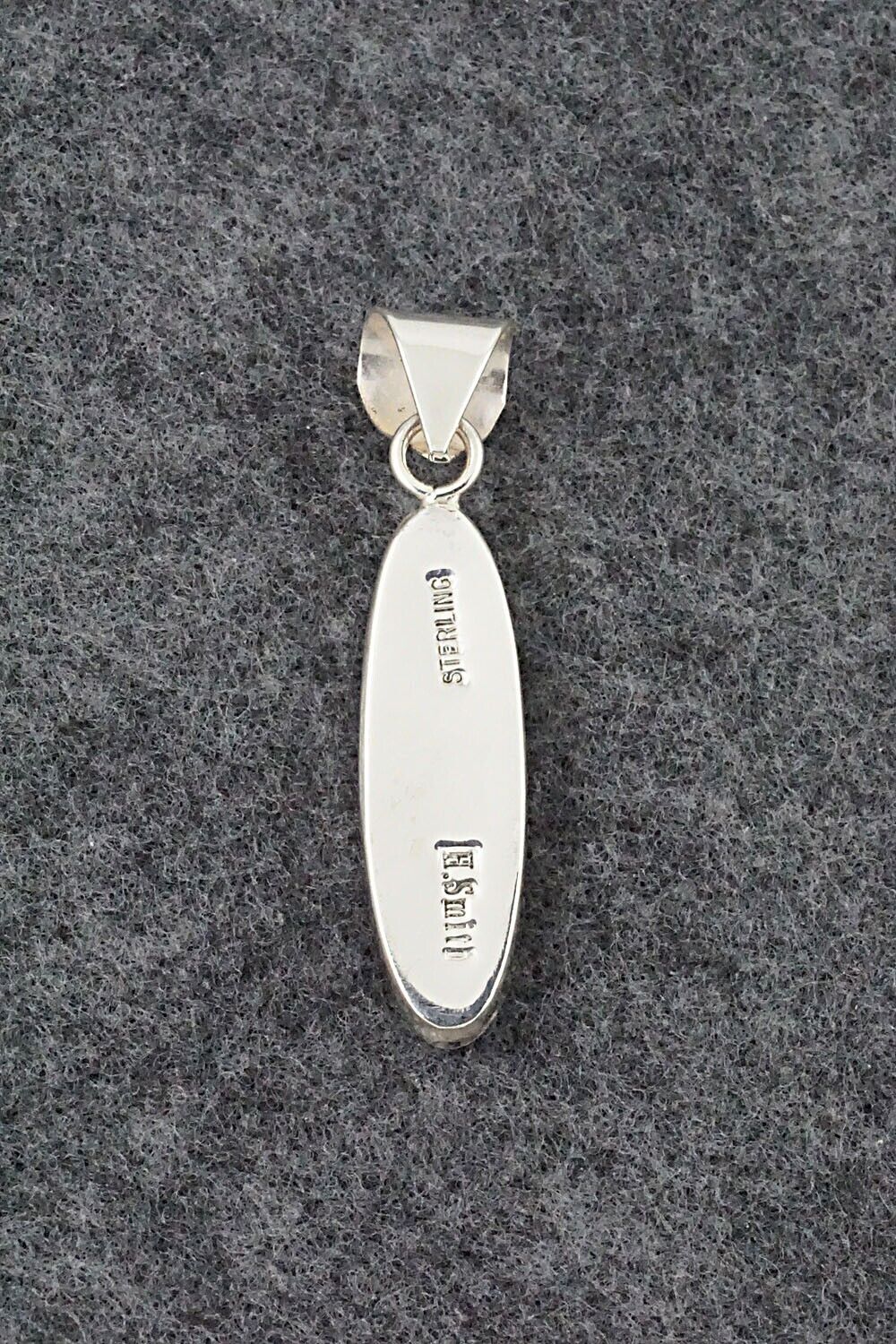 White Buffalo & Sterling Silver Pendant - Harold Smith