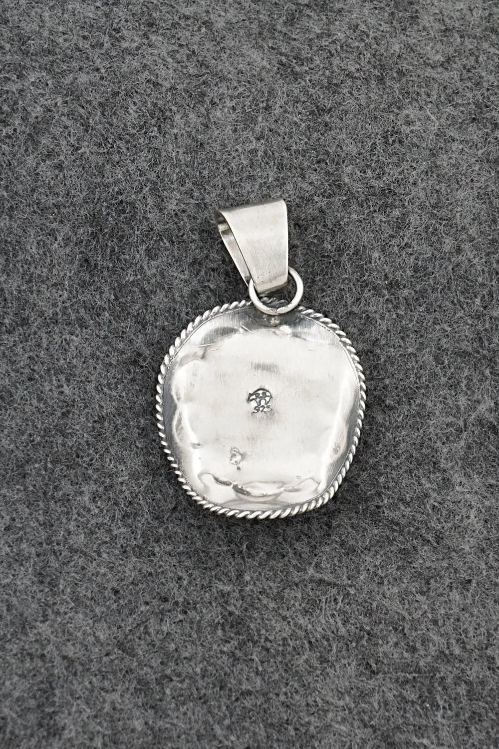 Turquoise & Sterling Silver Pendant - Bobby Platero