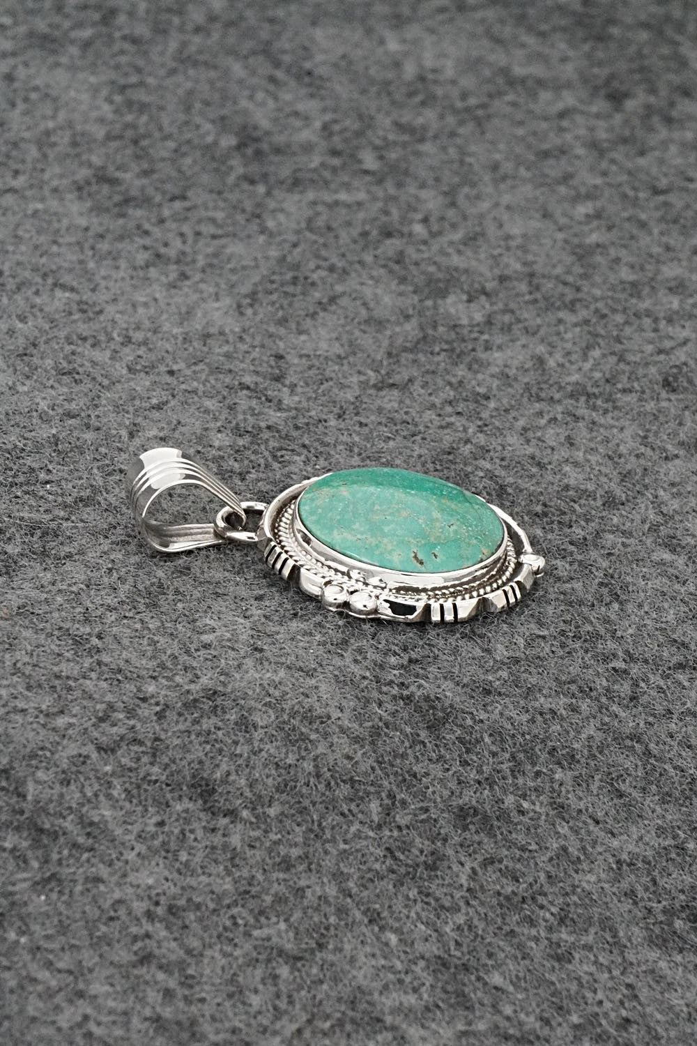 Turquoise & Sterling Silver Pendant - Marita Benally