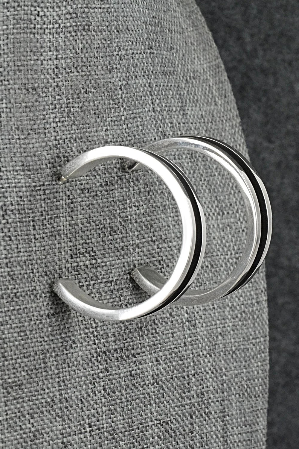 Sterling Silver Hoop Earrings - Tom Hawk