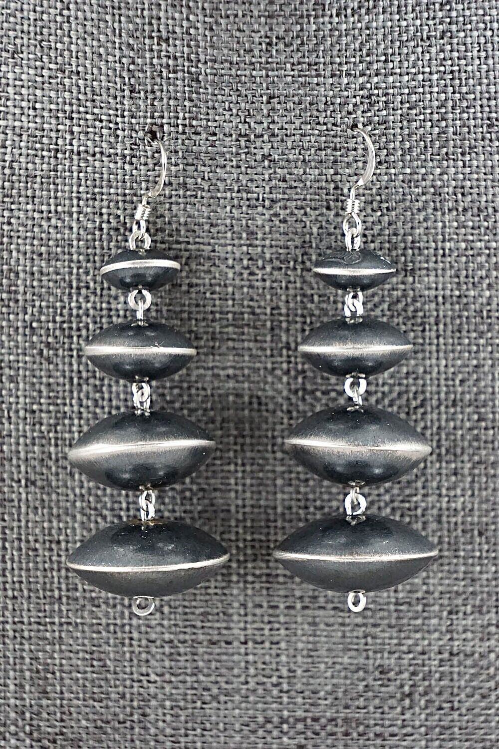 Sterling Silver Navajo Pearl Earrings - Preston Haley