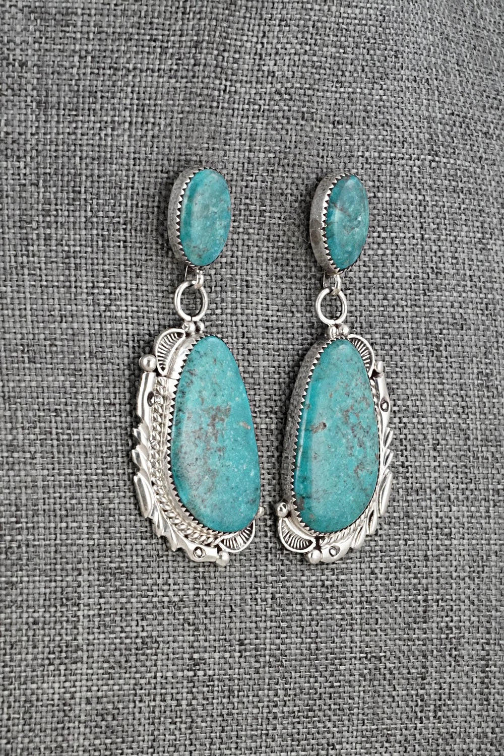 Turquoise & Sterling Silver Earrings - Anthony Brown