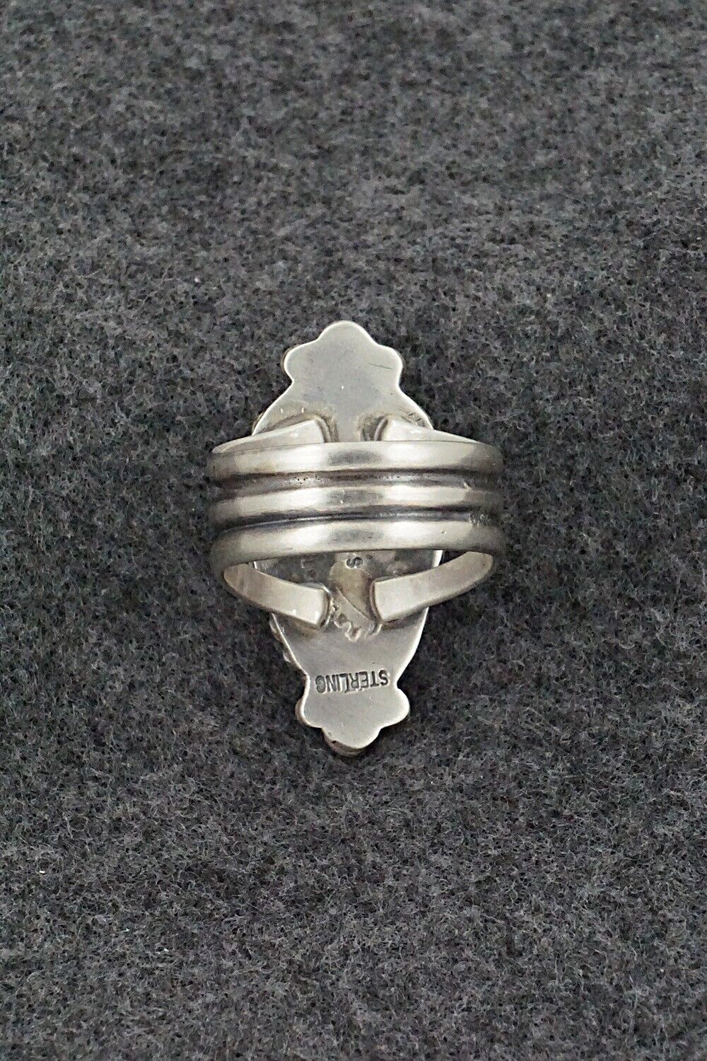 Turquoise & Sterling Silver Ring - Kathleen Livingston - Size 8