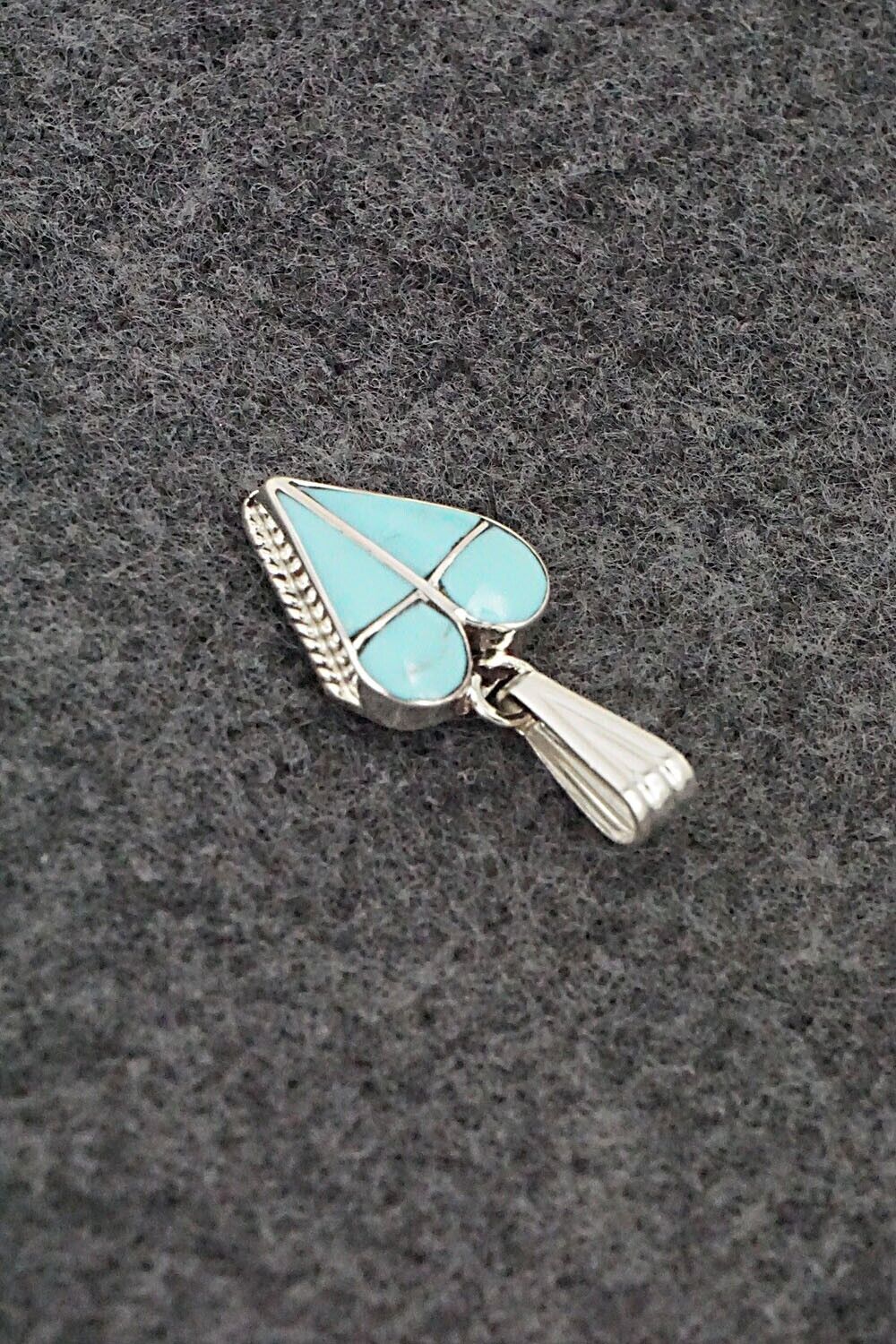 Turquoise & Sterling Silver Pendant - Velda Nastacio