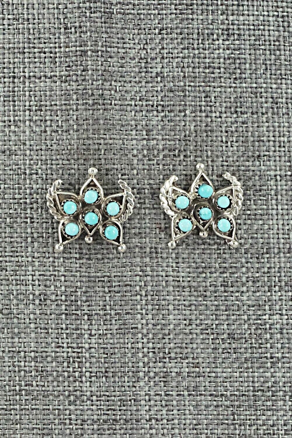 Turquoise & Sterling Silver Earrings - Wayne Johnson