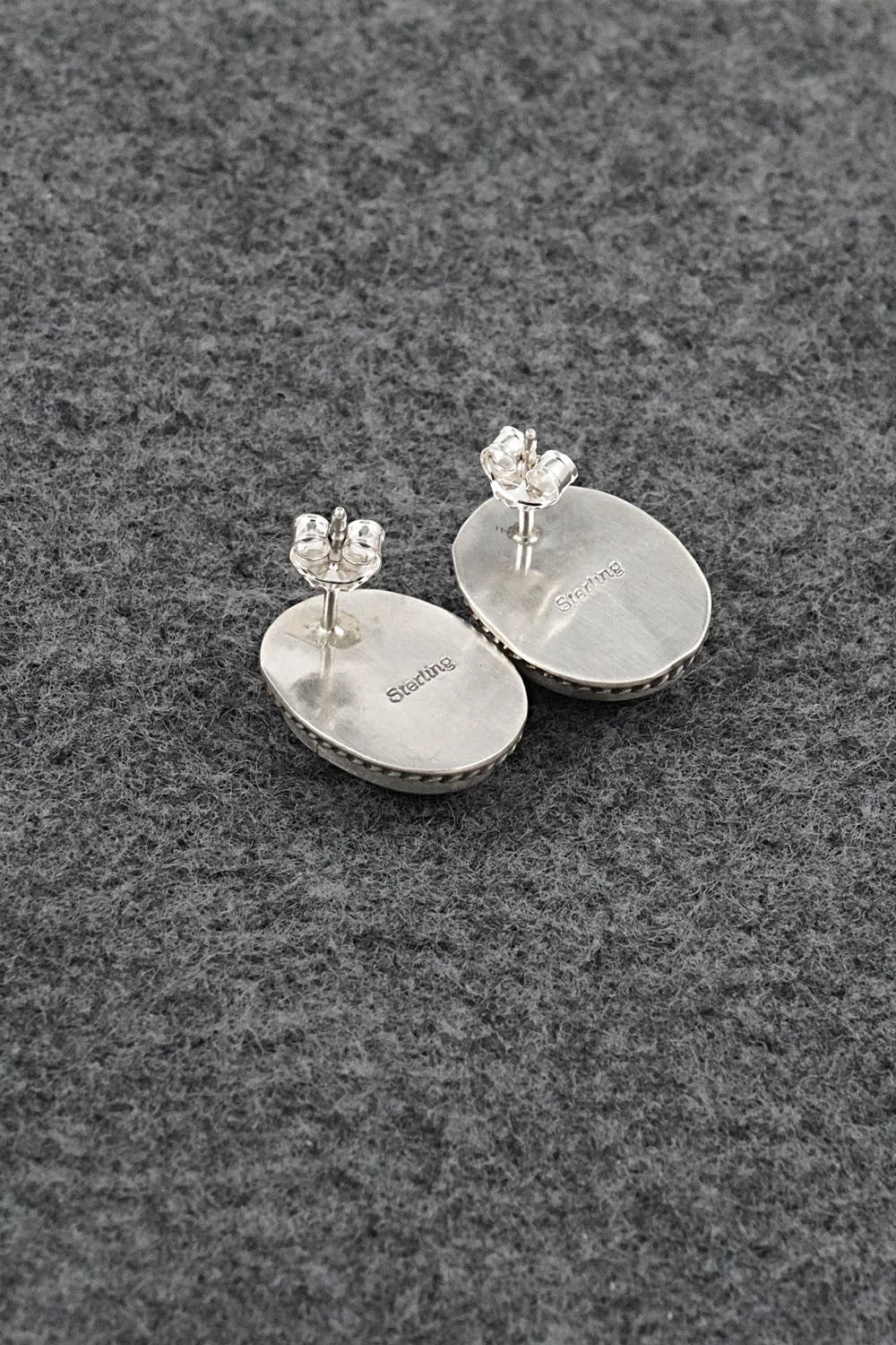 Turquoise & Sterling Silver Earrings - Rosemary Saunders