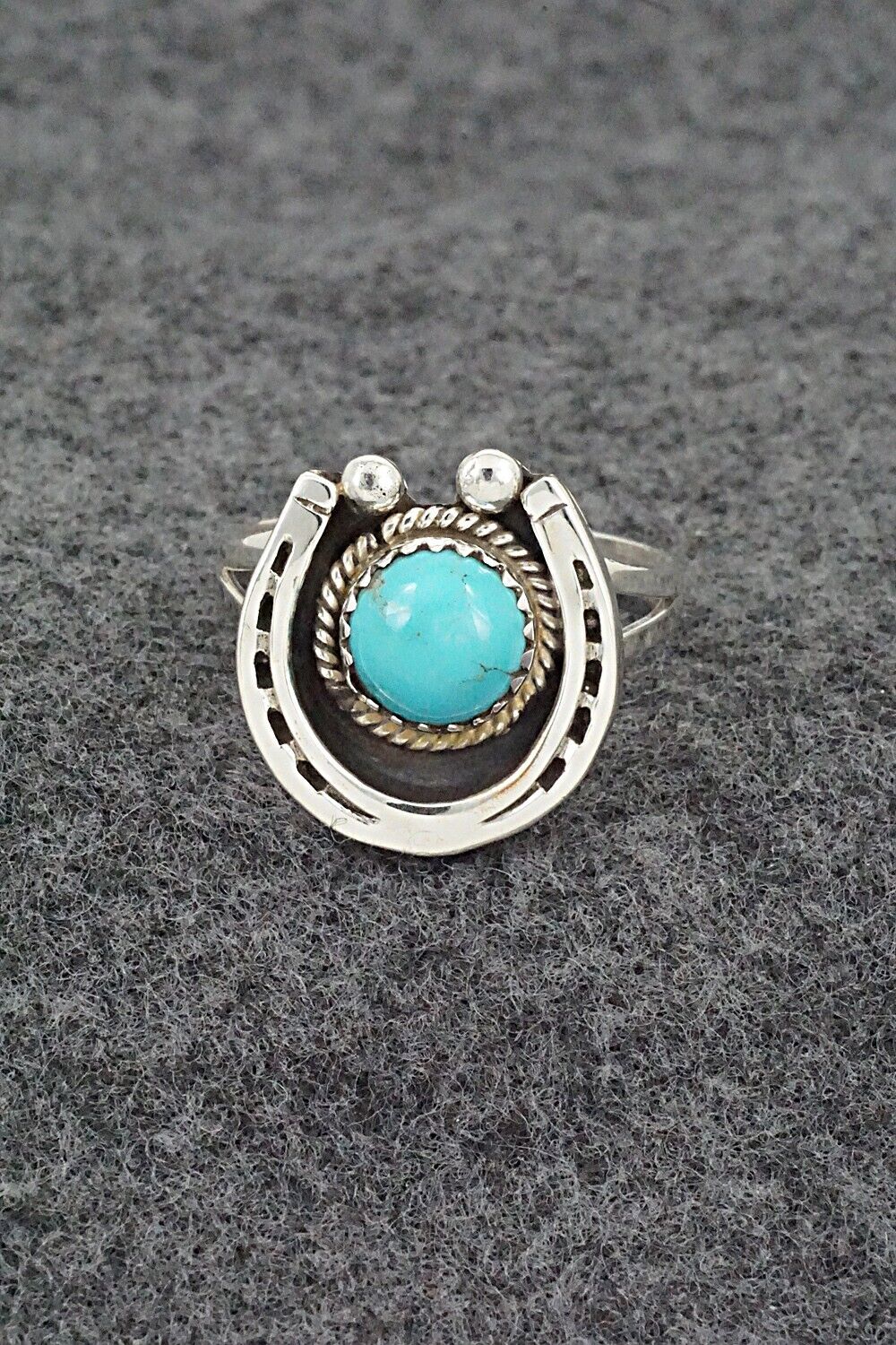 Turquoise & Sterling Silver Ring - Alice Rose Saunders - Size 9.25