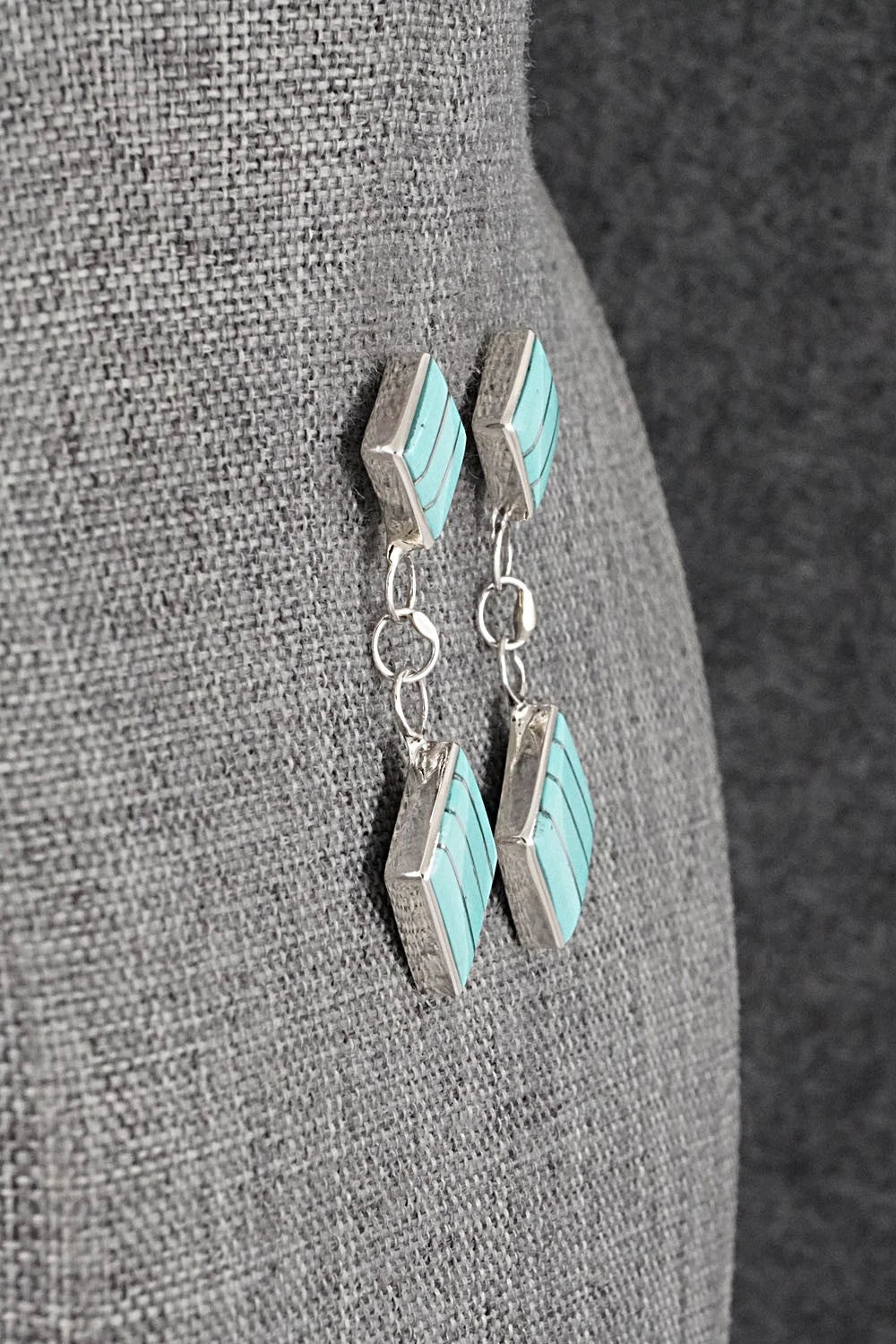 Turquoise & Sterling Silver Earrings - Michelle Haloo