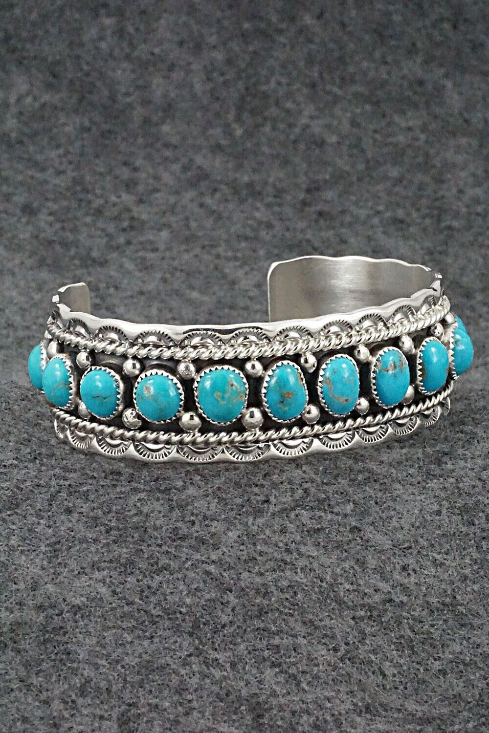 Turquoise & Sterling Silver Bracelet - Chester Charley