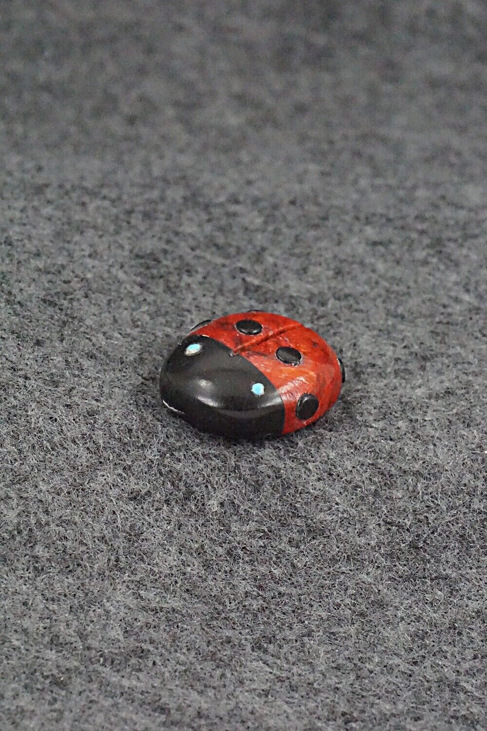 Ladybug Zuni Fetish Carving - Reynold Lunasee