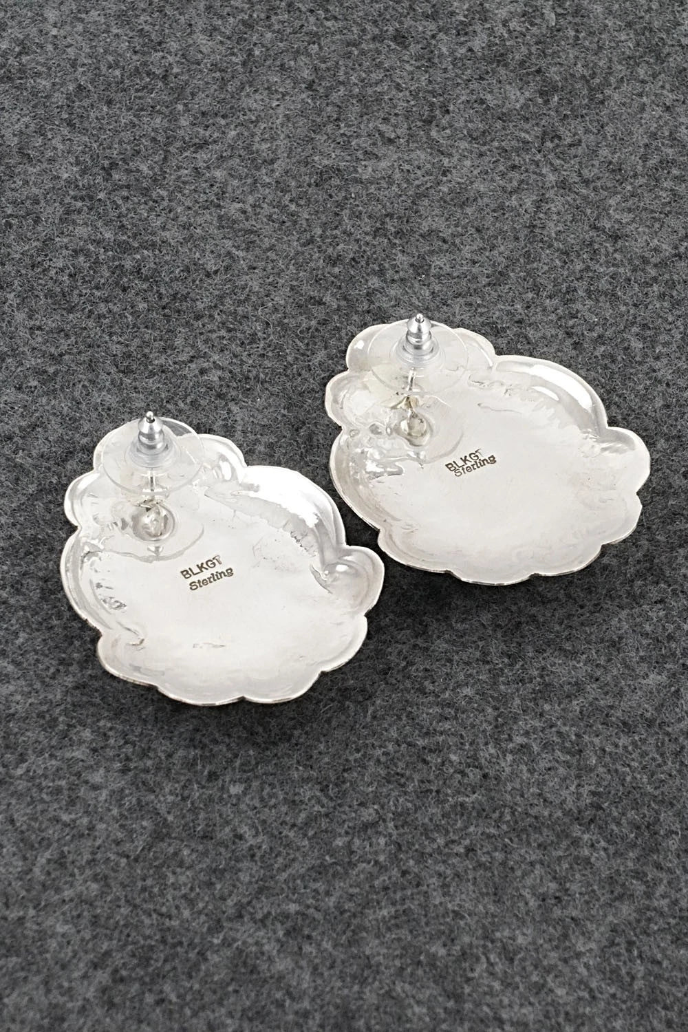 Turquoise & Sterling Silver Earrings - Arnold Blackgoat