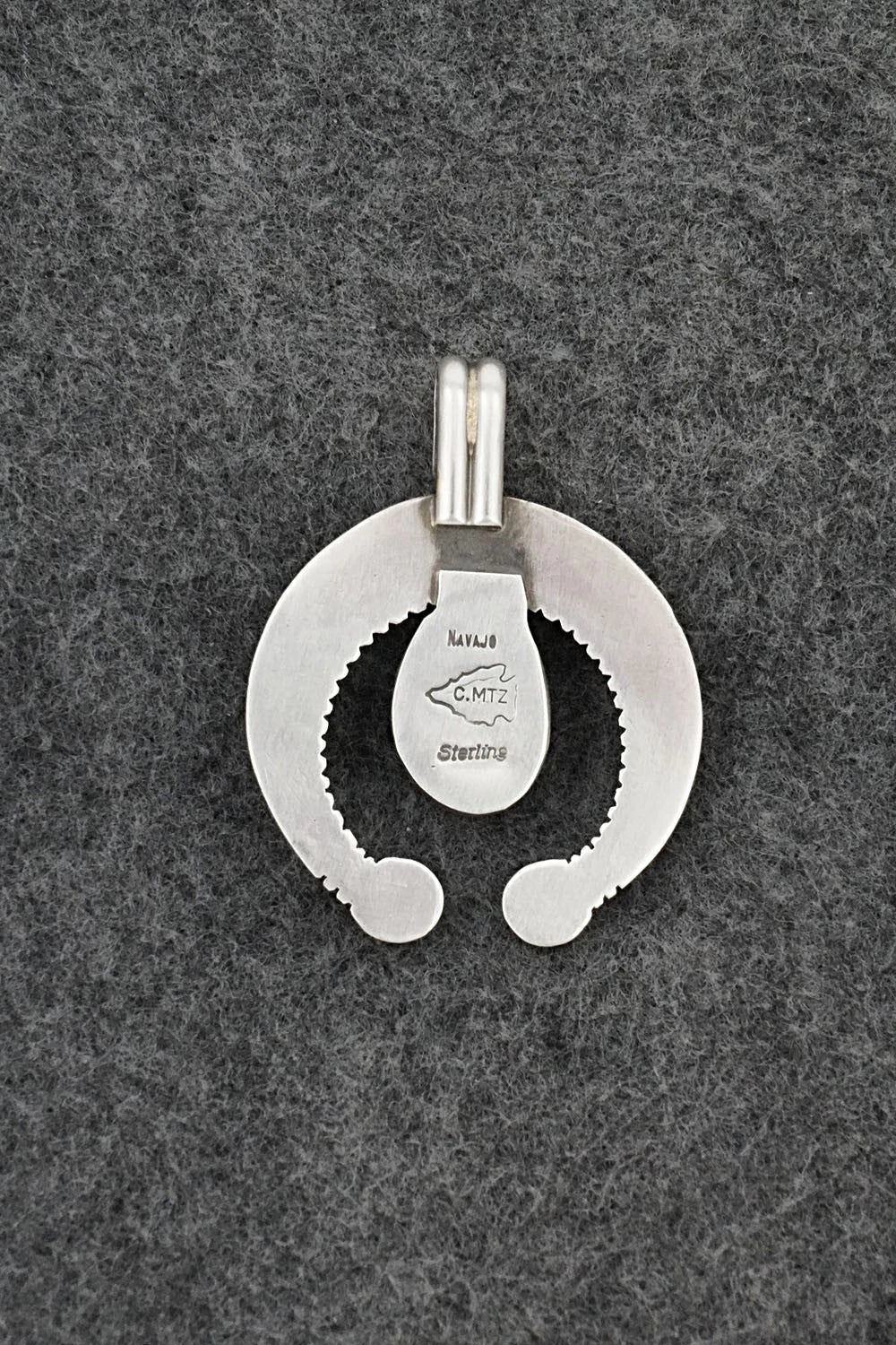 Turquoise & Sterling Silver Naja Pendant - Calvin Martinez