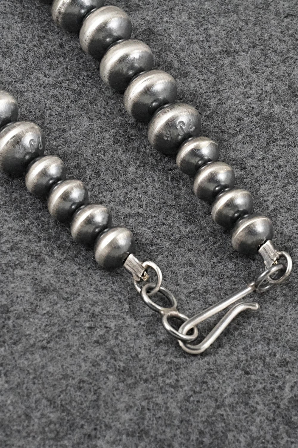 Sterling Silver Navajo Pearl Necklace 24" - Preston Haley