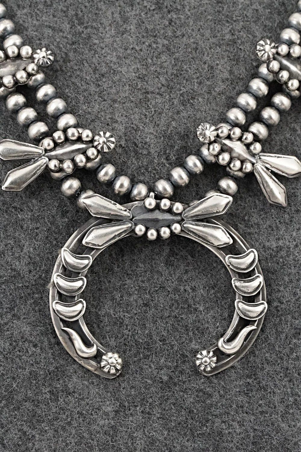 Sterling Silver Squash Blossom Necklace - Emerson Delgarito
