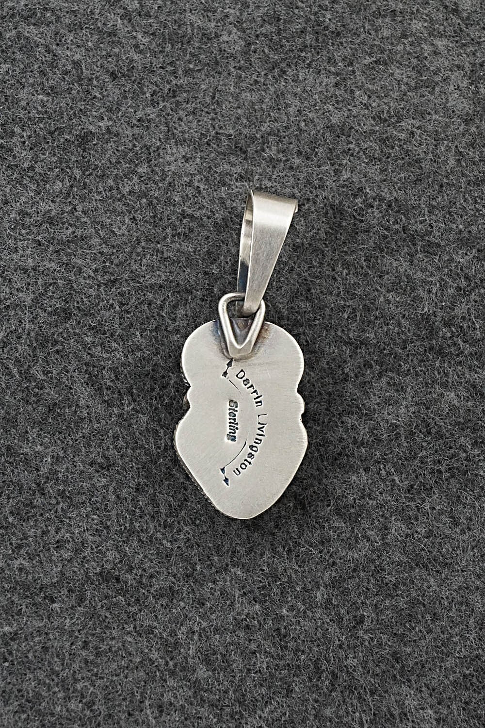 Turquoise & Sterling Silver Pendant - Darrin Livingston