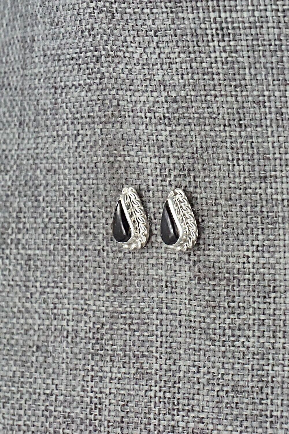 Onyx & Sterling Silver Earrings - Gina Dosedo