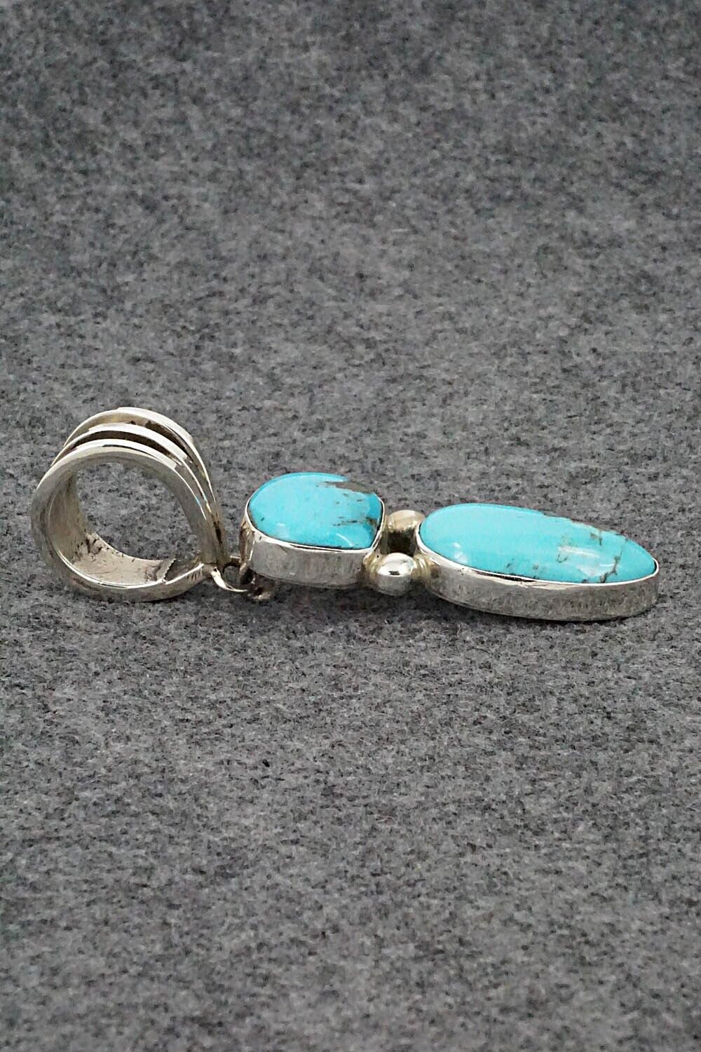 Turquoise & Sterling Silver Pendant - Rick Martinez