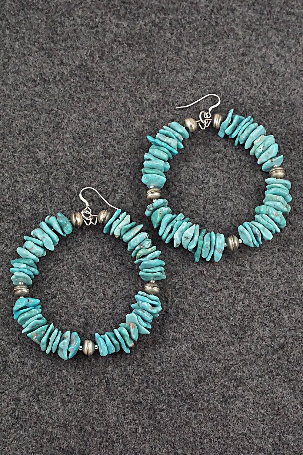 Turquoise & Sterling Silver Earrings - Lucinda Sardo